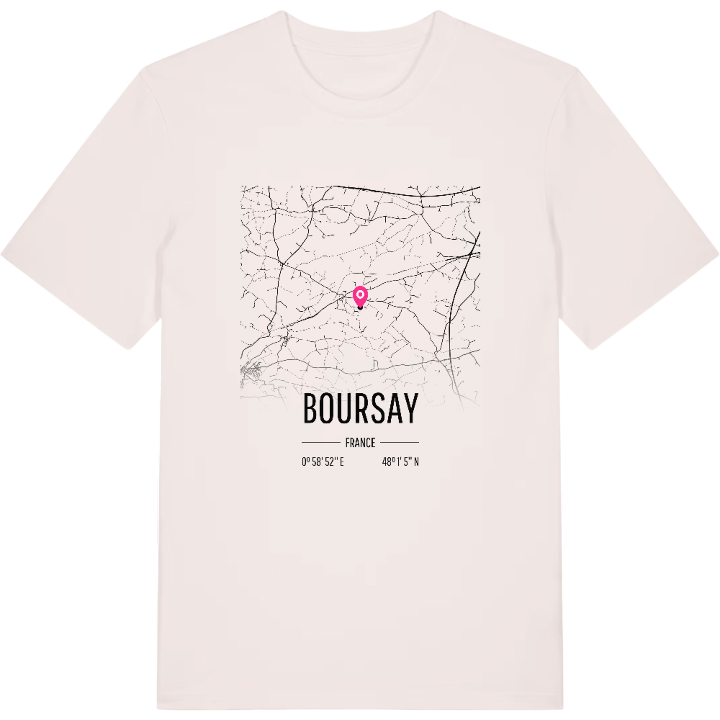 Boursay karta t-shirt – t-shirt från PinShirt