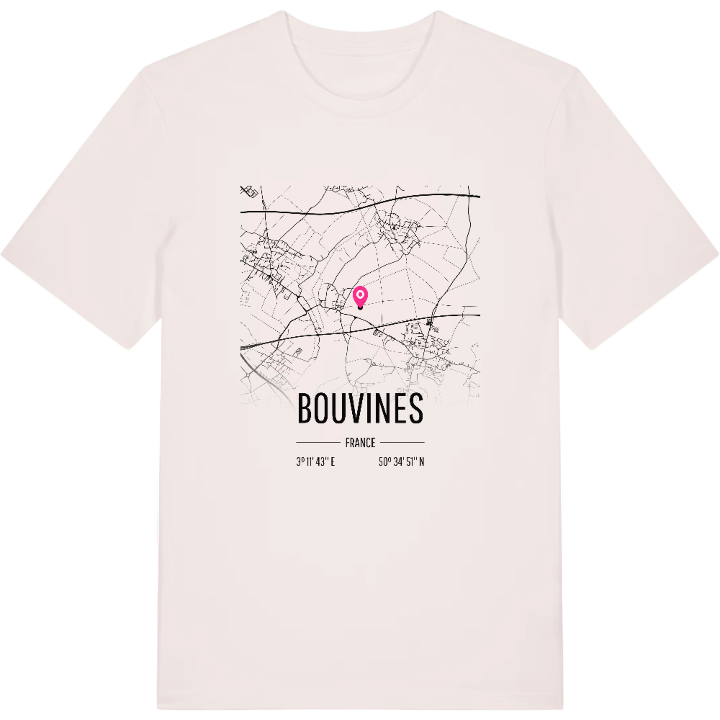 Bouvines karta t-shirt – t-shirt från PinShirt