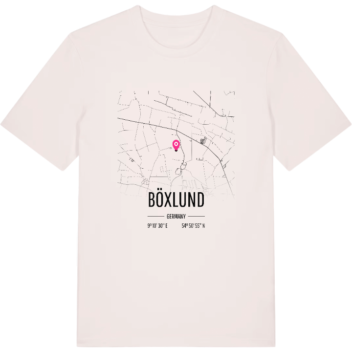 Böxlund karta t-shirt – t-shirt från PinShirt