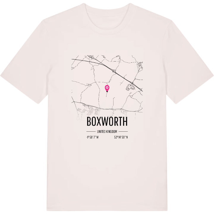 Boxworth karta t-shirt – t-shirt från PinShirt