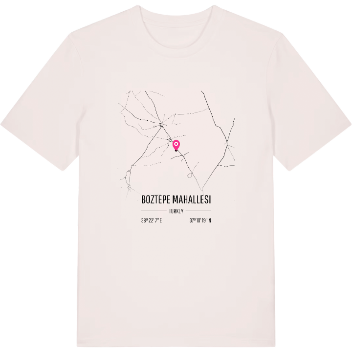 Boztepe Mahallesi karta t-shirt – t-shirt från PinShirt