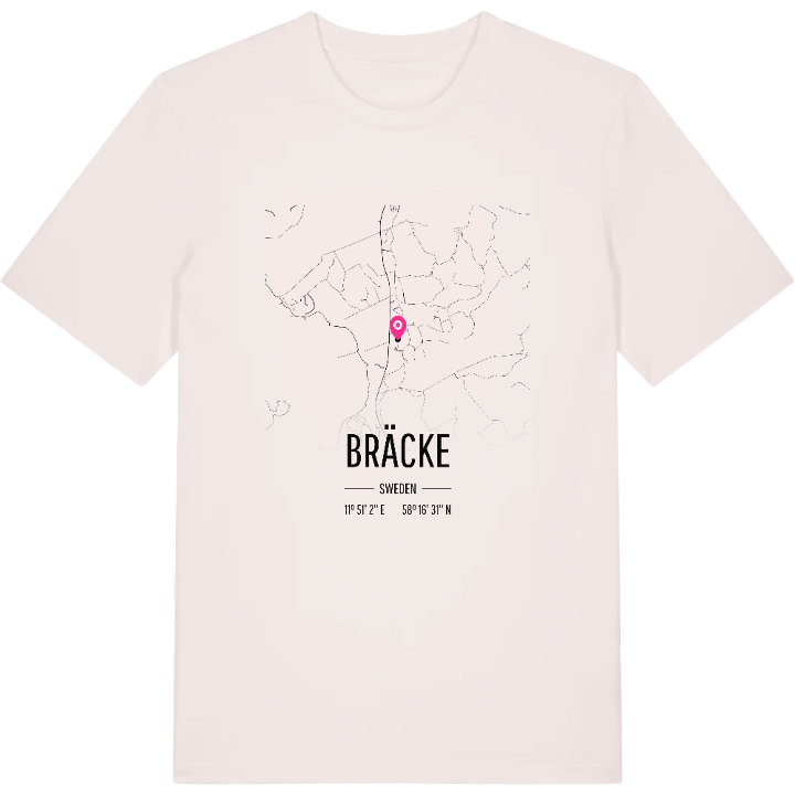 Bräcke karta t-shirt – t-shirt från PinShirt