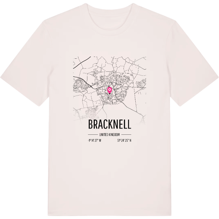 Bracknell karta t-shirt – t-shirt från PinShirt