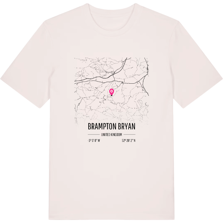Brampton Bryan karta t-shirt – t-shirt från PinShirt