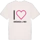 Jag älskar Brända lyng t-shirt stort tryck