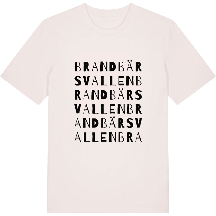 Brandbärsvallen ordlek t-shirt – t-shirt från PinShirt