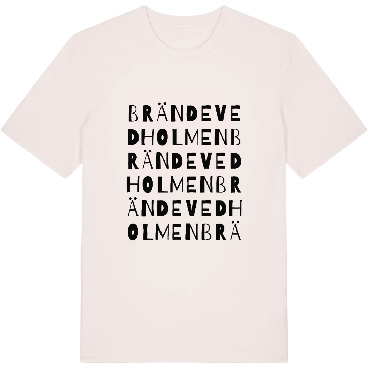 Brände Vedholmen ordlek t-shirt – t-shirt från PinShirt