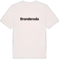 Branderoda fetstil t-shirt