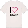 Jag älskar Bråne t-shirt stort tryck