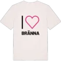 Jag älskar Bränna t-shirt stort tryck