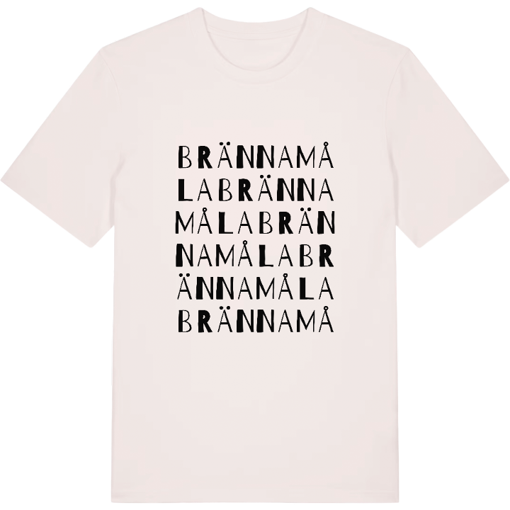 Brännamåla ordlek t-shirt – t-shirt från PinShirt