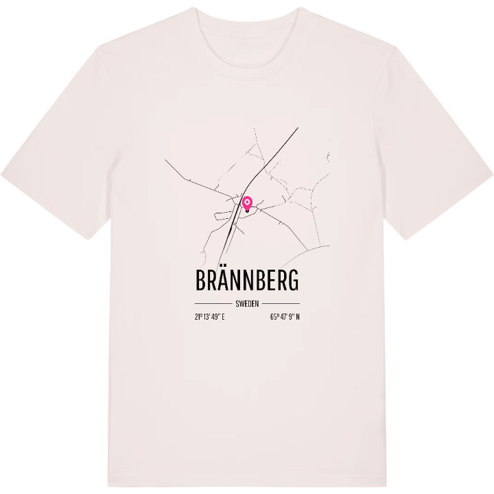 Brännberg karta t-shirt – t-shirt från PinShirt