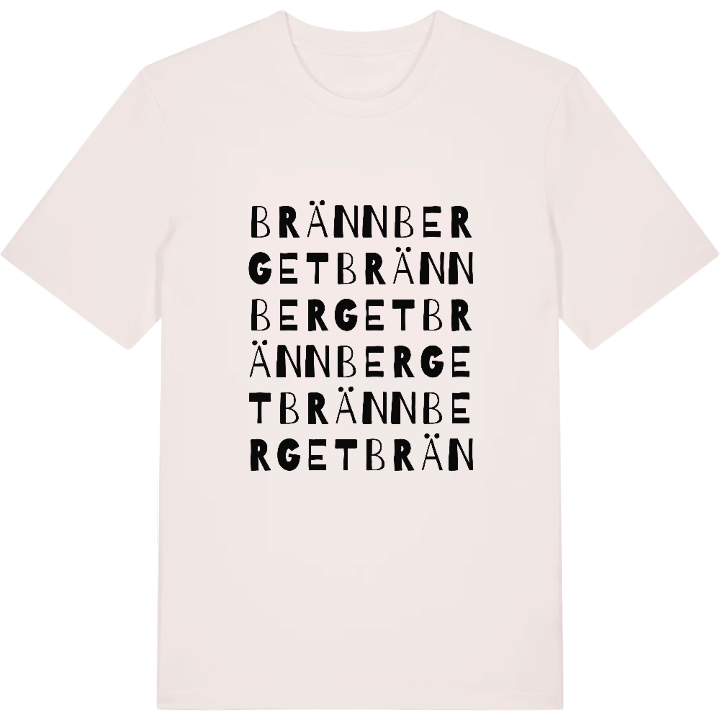 Brännberget ordlek t-shirt – t-shirt från PinShirt