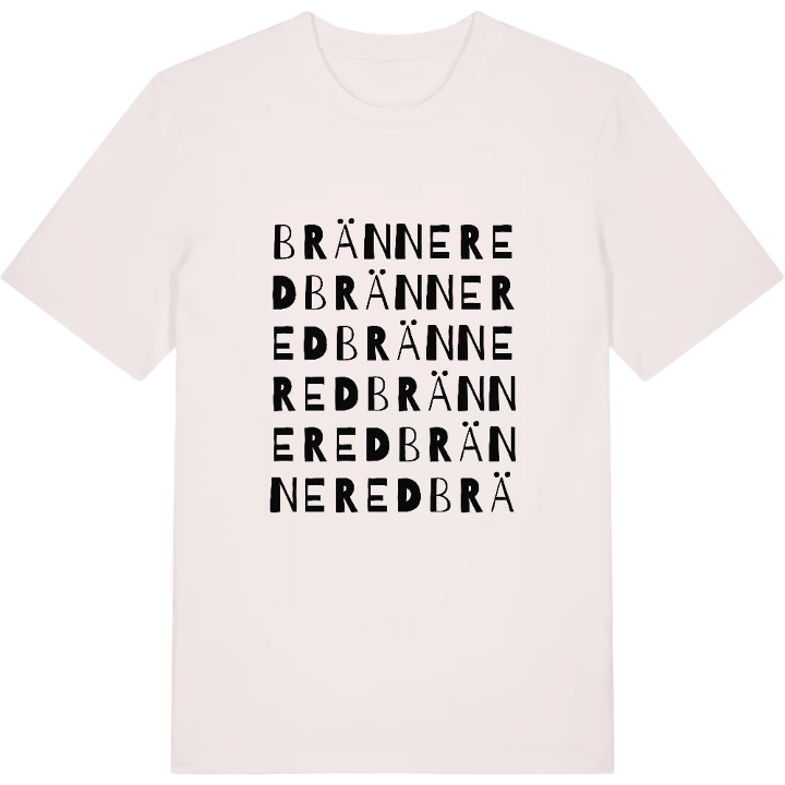 Brännered ordlek t-shirt – t-shirt från PinShirt