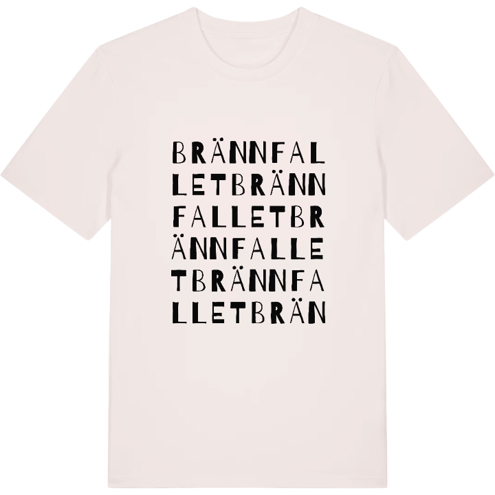 Brännfallet ordlek t-shirt – t-shirt från PinShirt