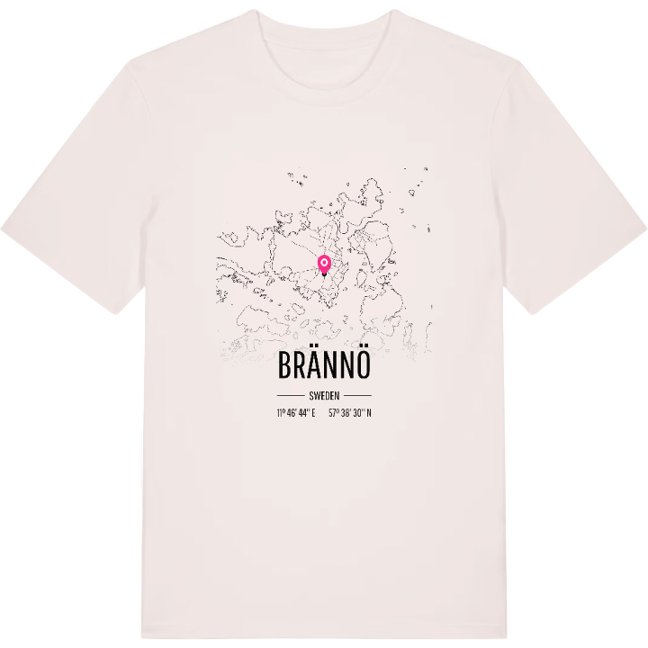 Brännö karta t-shirt – t-shirt från PinShirt