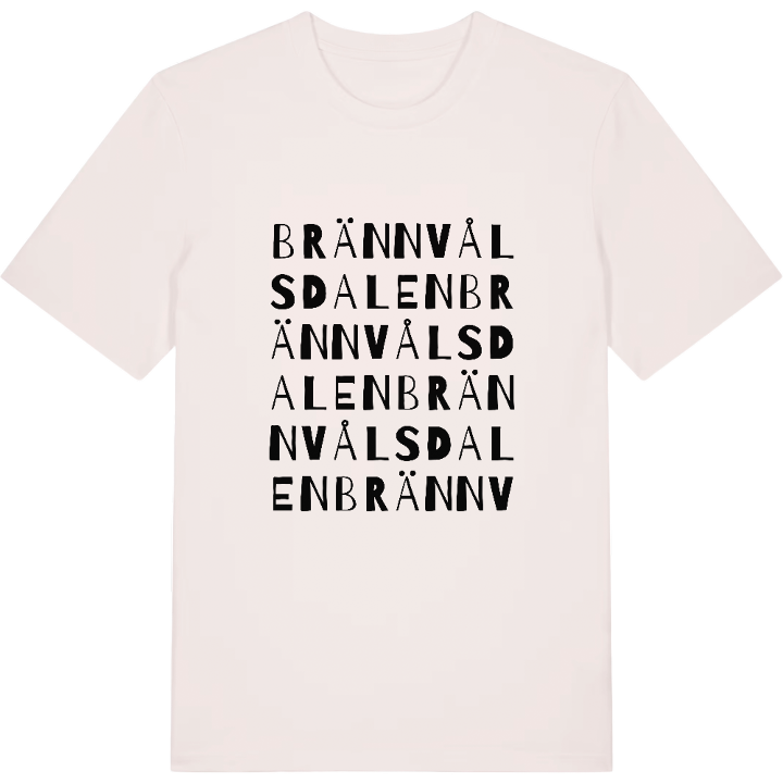 Brännvålsdalen ordlek t-shirt – t-shirt från PinShirt