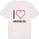 Jag älskar Bränslen t-shirt stort tryck