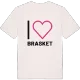 Jag älskar Brasket t-shirt stort tryck
