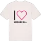 Jag älskar Braskfall t-shirt stort tryck