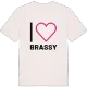 Jag älskar Brassy t-shirt stort tryck