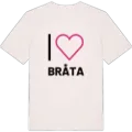 Jag älskar Bråta t-shirt stort tryck