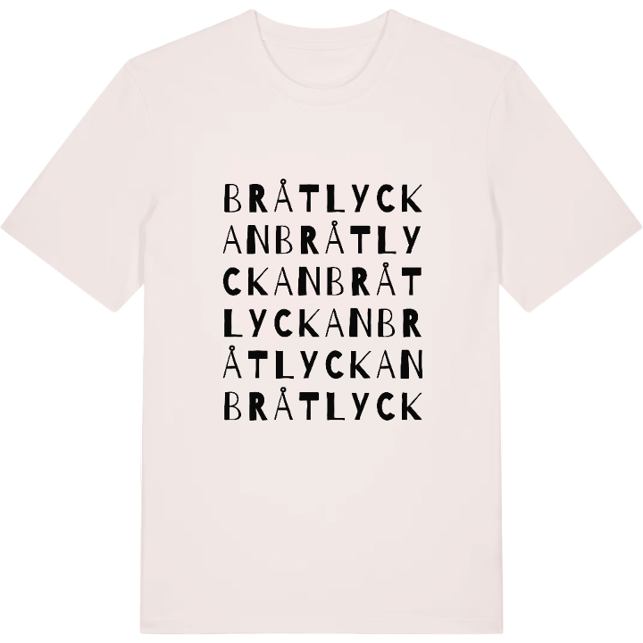 Bråtlyckan ordlek t-shirt – t-shirt från PinShirt