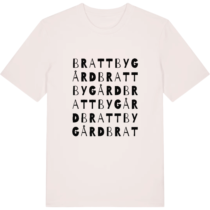 Brattby gård ordlek t-shirt – t-shirt från PinShirt