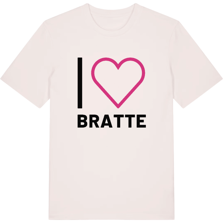 Jag älskar Bratte t-shirt stort tryck – t-shirt från PinShirt