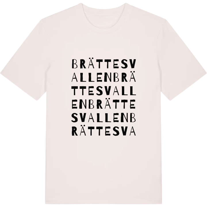 Brättesvallen ordlek t-shirt – t-shirt från PinShirt