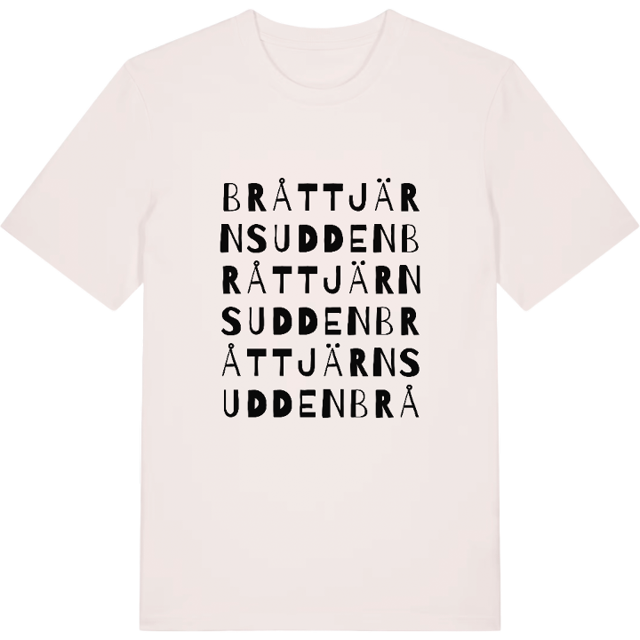Bråttjärnsudden ordlek t-shirt – t-shirt från PinShirt