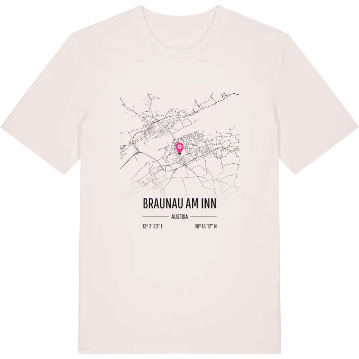 Braunau am Inn karta t-shirt – t-shirt från PinShirt