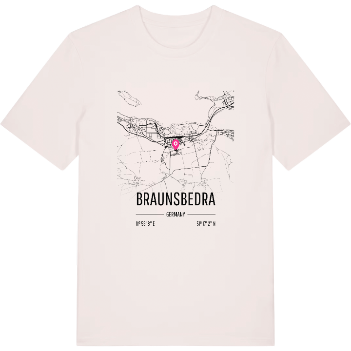 Braunsbedra karta t-shirt – t-shirt från PinShirt