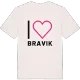 Jag älskar Bravik t-shirt stort tryck