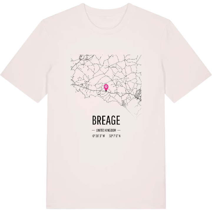 Breage karta t-shirt – t-shirt från PinShirt