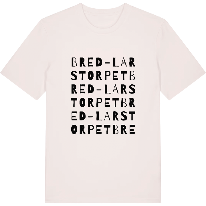 Bred-Larstorpet ordlek t-shirt – t-shirt från PinShirt