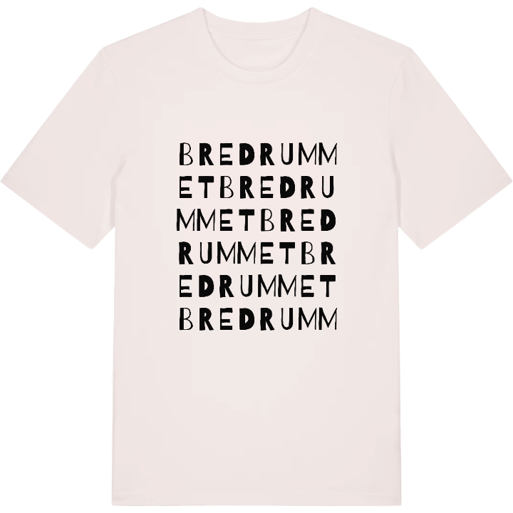 Bredrummet ordlek t-shirt – t-shirt från PinShirt