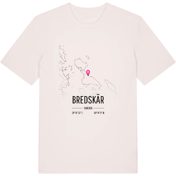 Bredskär karta t-shirt – t-shirt från PinShirt