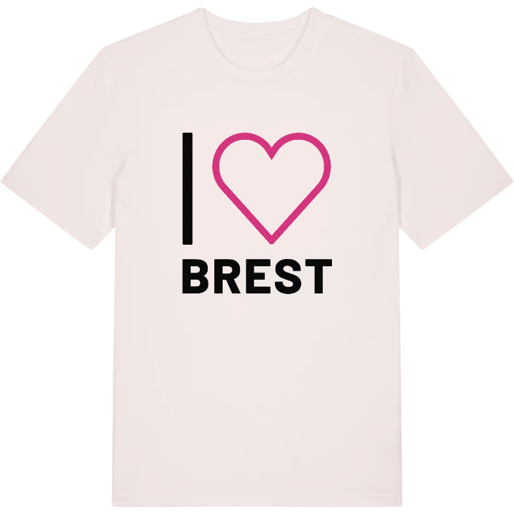 Jag älskar Brest t-shirt stort tryck – t-shirt från PinShirt