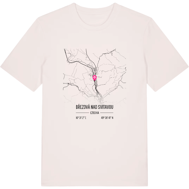 Březová nad Svitavou karta t-shirt – t-shirt från PinShirt