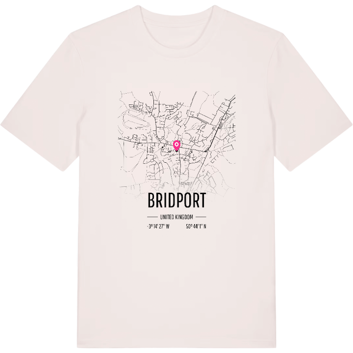 Bridport karta t-shirt – t-shirt från PinShirt