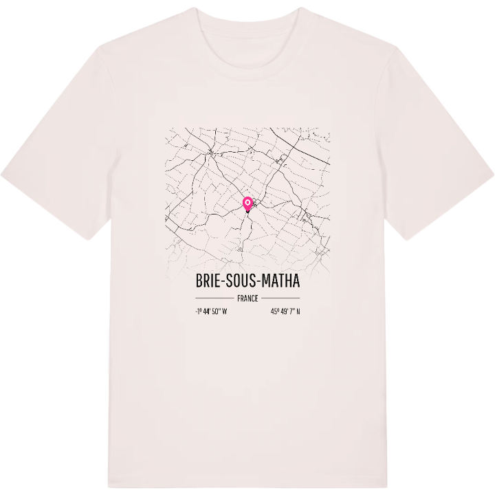 Brie-sous-Matha karta t-shirt – t-shirt från PinShirt