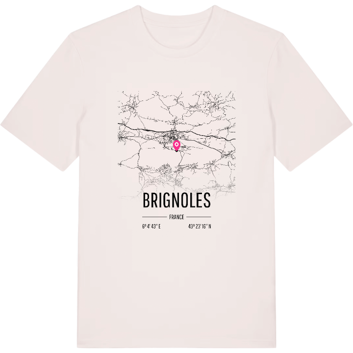 Brignoles karta t-shirt – t-shirt från PinShirt