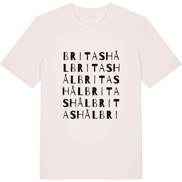 Britas hål ordlek t-shirt – t-shirt från PinShirt