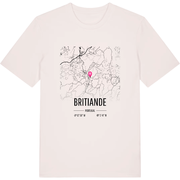 Britiande karta t-shirt – t-shirt från PinShirt