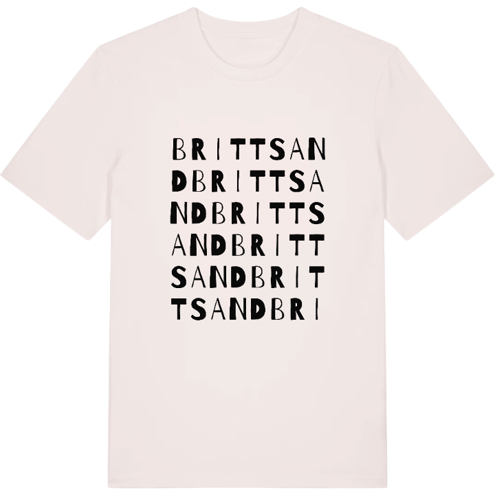 Brittsand ordlek t-shirt – t-shirt från PinShirt