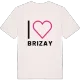 Jag älskar Brizay t-shirt stort tryck