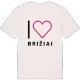 Jag älskar Brižiai t-shirt stort tryck