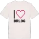 Jag älskar Brlog t-shirt stort tryck