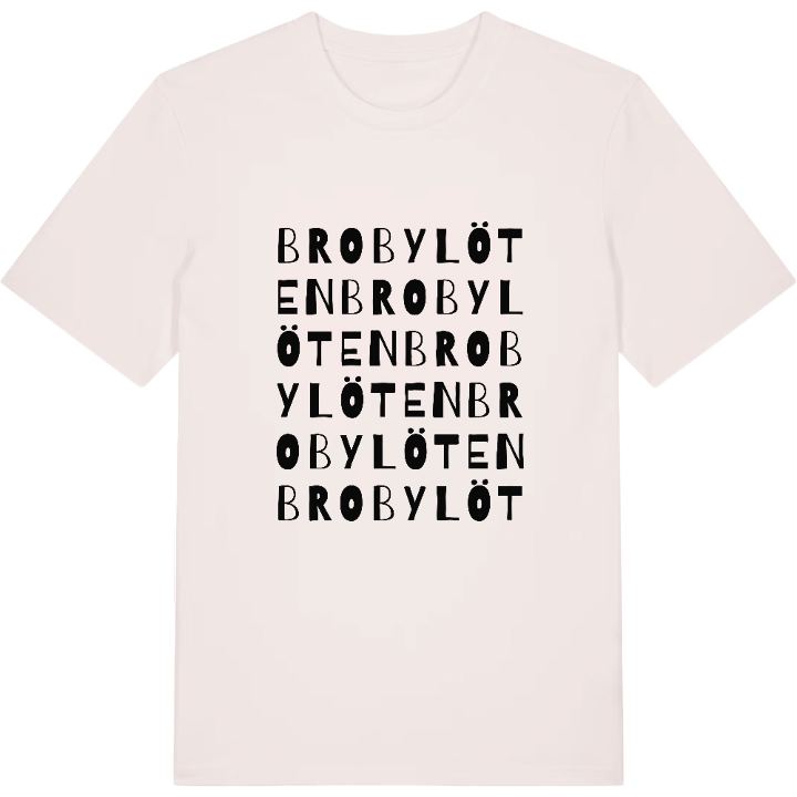 Brobylöten ordlek t-shirt – t-shirt från PinShirt